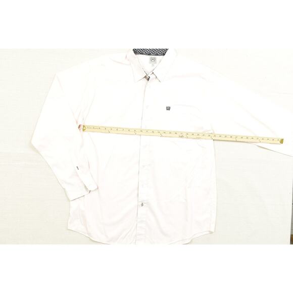 Cinch Mens Long Sleeve Collared Button Down Shirt Size XL Polyester - Picture 3 of 8